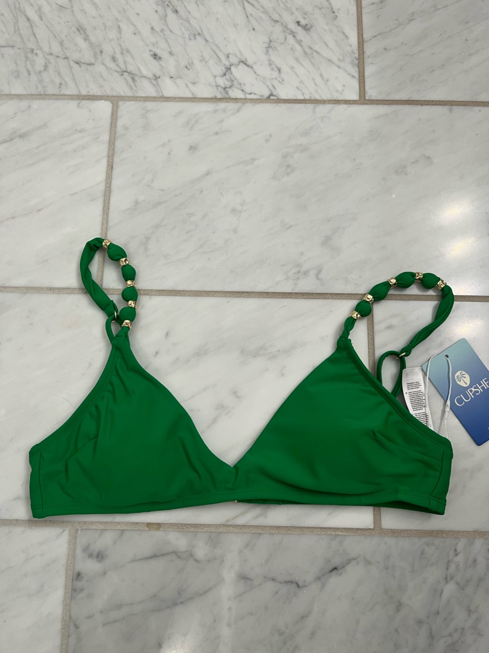 Bright Green Bikini Top